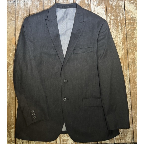 Egara Other - Egara Slim Fit Charcoal Gray Super 120s 42S 36W Jacket Blazer Sport Coat